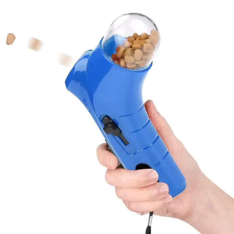 cat Dog Treat Dispenser Launcher Gun Toys Dog Handheld Pet Puppy Food Feeder Toy Puppy Snack Shooter Feeder Dog Interactive Toys