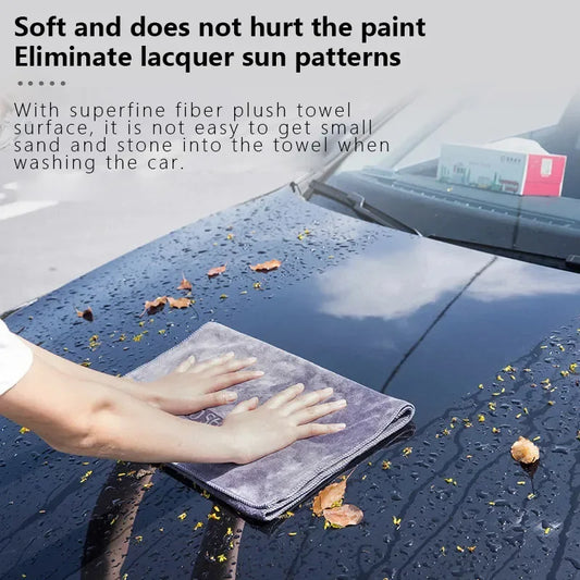 Premium Microfiber Car Wash Towel – Auto Cleaning & Drying Cloth with Hemmed Edges – Detailing & Car Care Wiping Towel