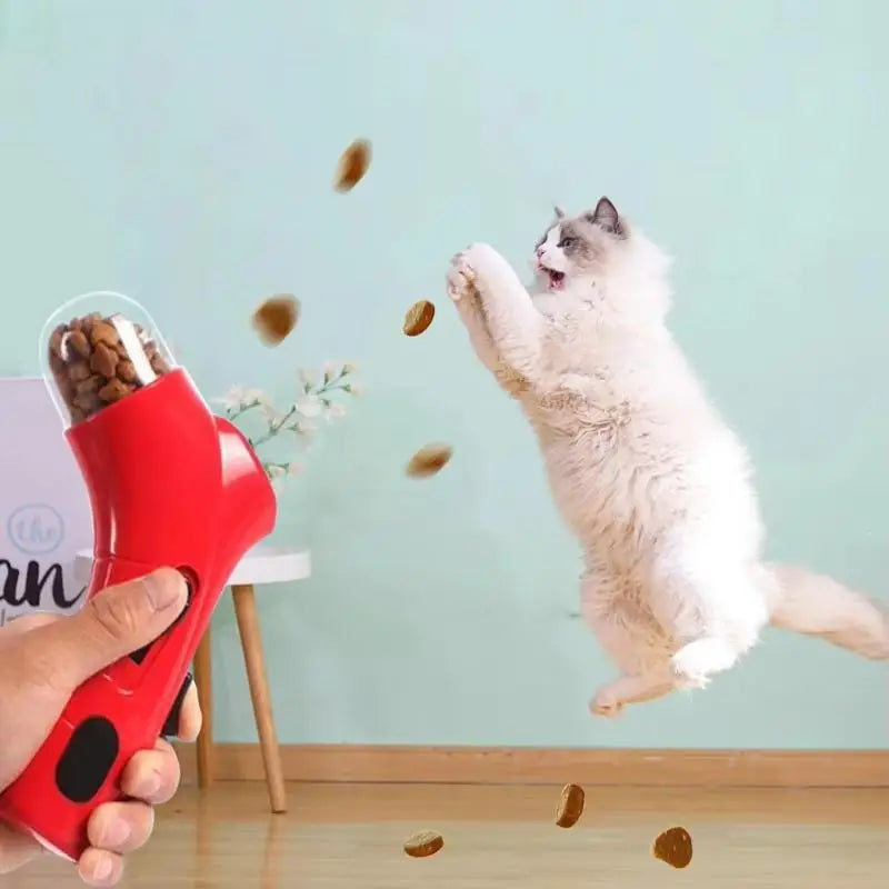 Dog Snack Catapult Launcher Outdoor Beach Toy Dog Cat Treat Launcher Snack Food Feeder Portable Pet Interactive Training Toys