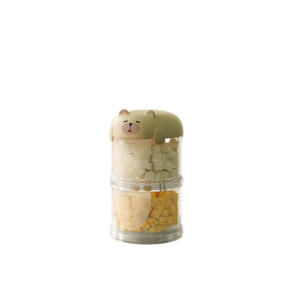 Practical Plastic Multi-Layer Cat Food Box Sealed Moisture-Proof Dog Snacks Storage Box Cute Pet Food Packing Box Outdoor