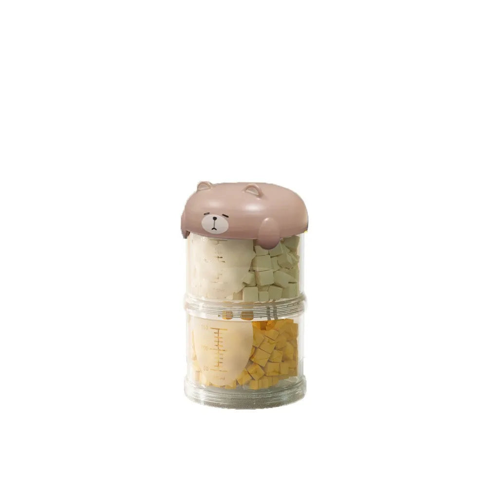 Practical Plastic Multi-Layer Cat Food Box Sealed Moisture-Proof Dog Snacks Storage Box Cute Pet Food Packing Box Outdoor
