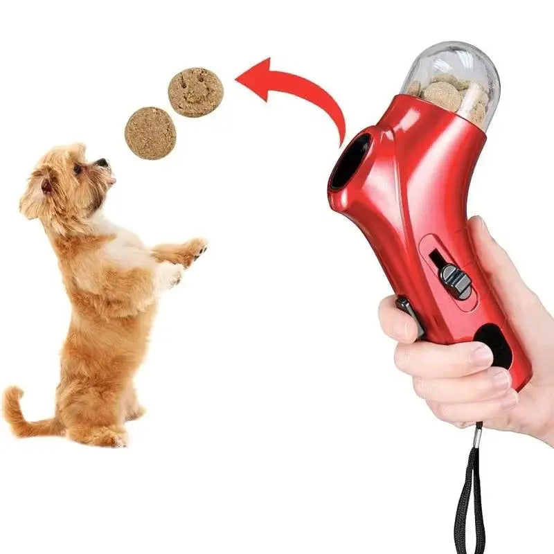 Dog Snack Catapult Launcher Outdoor Beach Toy Dog Cat Treat Launcher Snack Food Feeder Portable Pet Interactive Training Toys