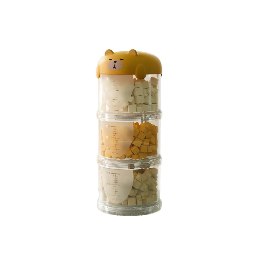 Practical Plastic Multi-Layer Cat Food Box Sealed Moisture-Proof Dog Snacks Storage Box Cute Pet Food Packing Box Outdoor