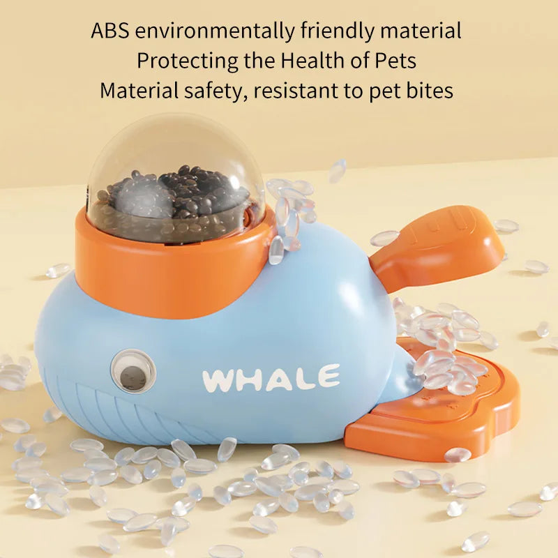 Dog Puzzle Feeder Interactive Pets Food Treat Dispenser Whale Duck Design Pet Snack Feeder For Dog Training Mental Enrichment