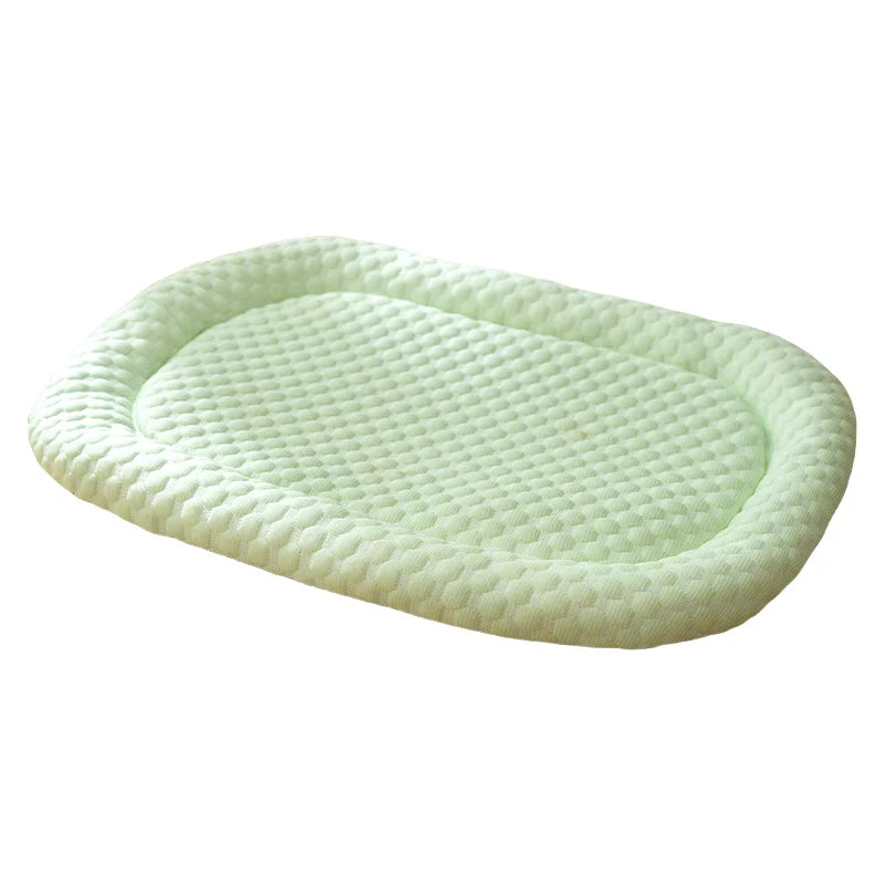 Summer Dog Bed Cat Cushion Puppy Sleep Nest for Small Medium Large Dog Cat Ice Silk Cool Mat Pet Kennel Cooling Bed