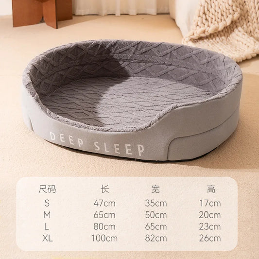 Big Bed Pet Sleeping Bed Large Dogs Accessories Pet Items Pet Medium Warm Cushion Mat Supplies Kennel Products Home Garden