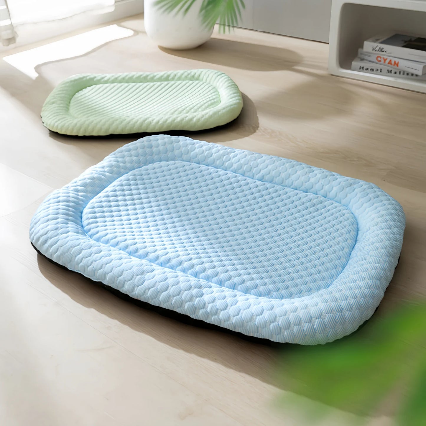 Summer Dog Bed Cat Cushion Puppy Sleep Nest for Small Medium Large Dog Cat Ice Silk Cool Mat Pet Kennel Cooling Bed