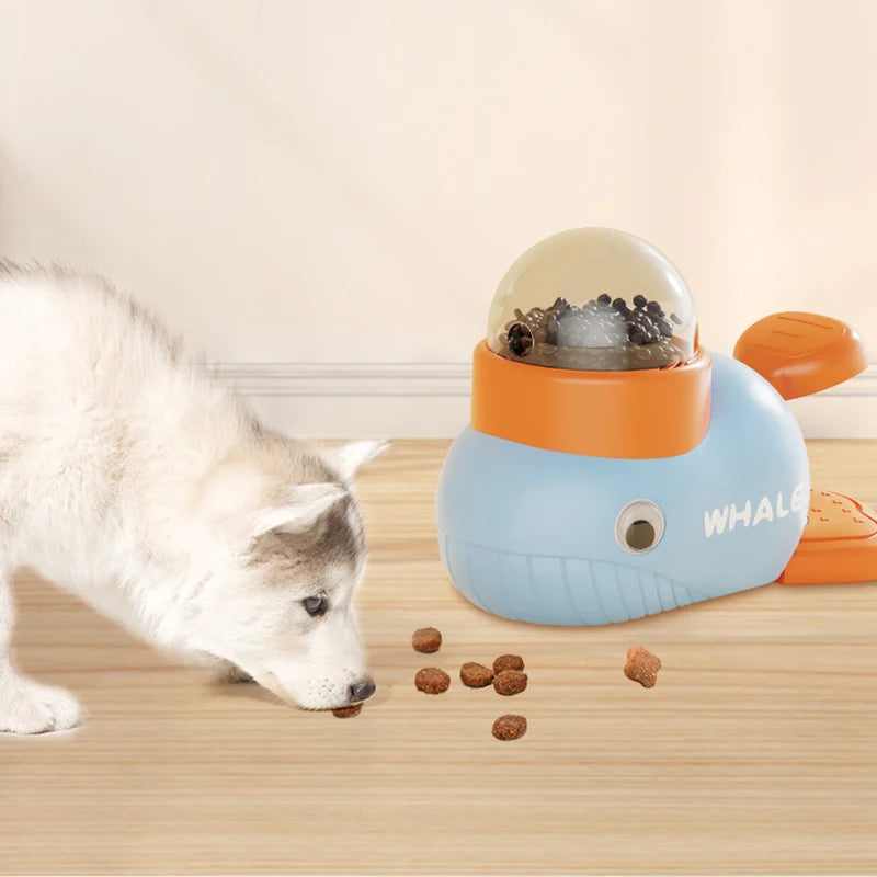 Dog Puzzle Feeder Interactive Pets Food Treat Dispenser Whale Duck Design Pet Snack Feeder For Dog Training Mental Enrichment