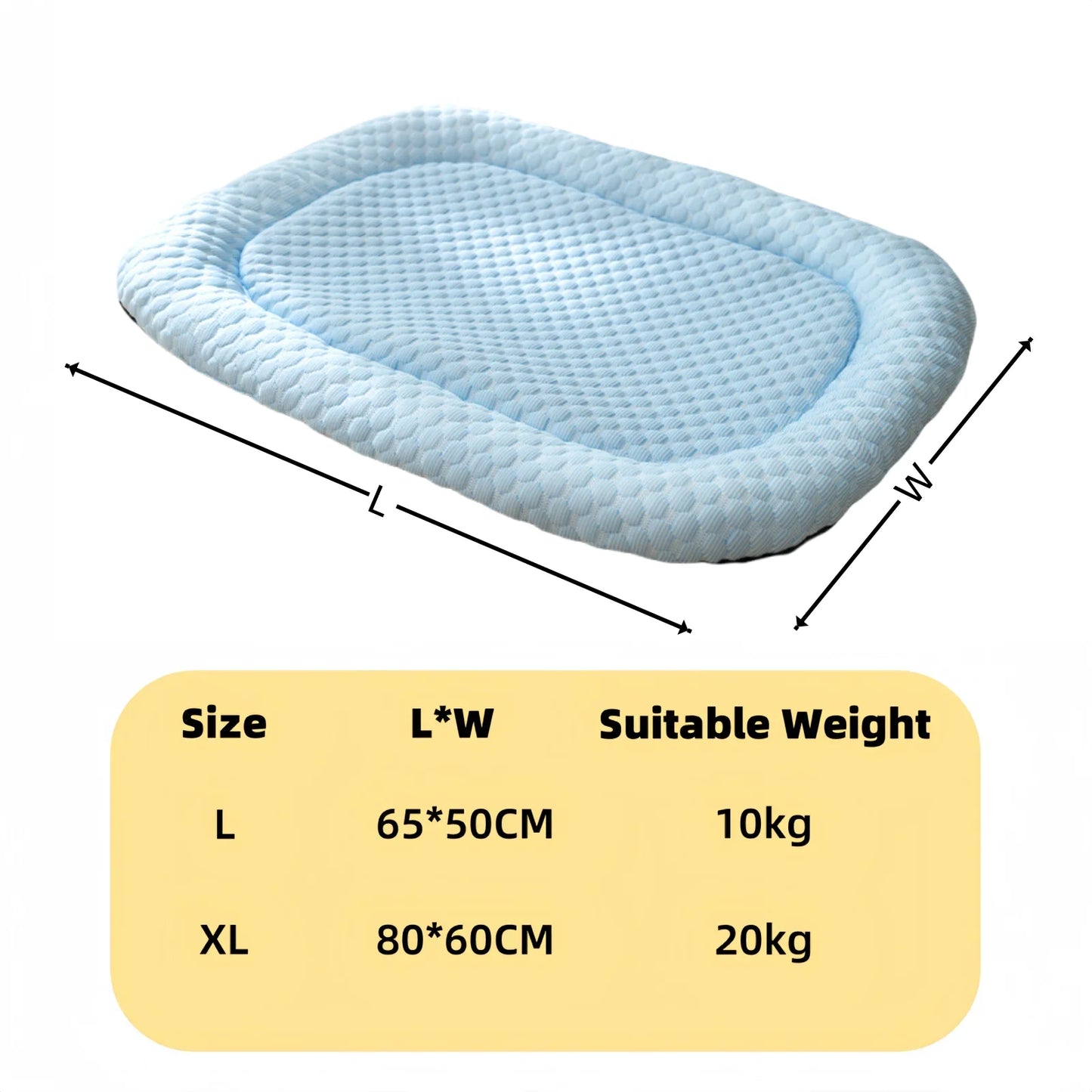 Summer Dog Bed Cat Cushion Puppy Sleep Nest for Small Medium Large Dog Cat Ice Silk Cool Mat Pet Kennel Cooling Bed