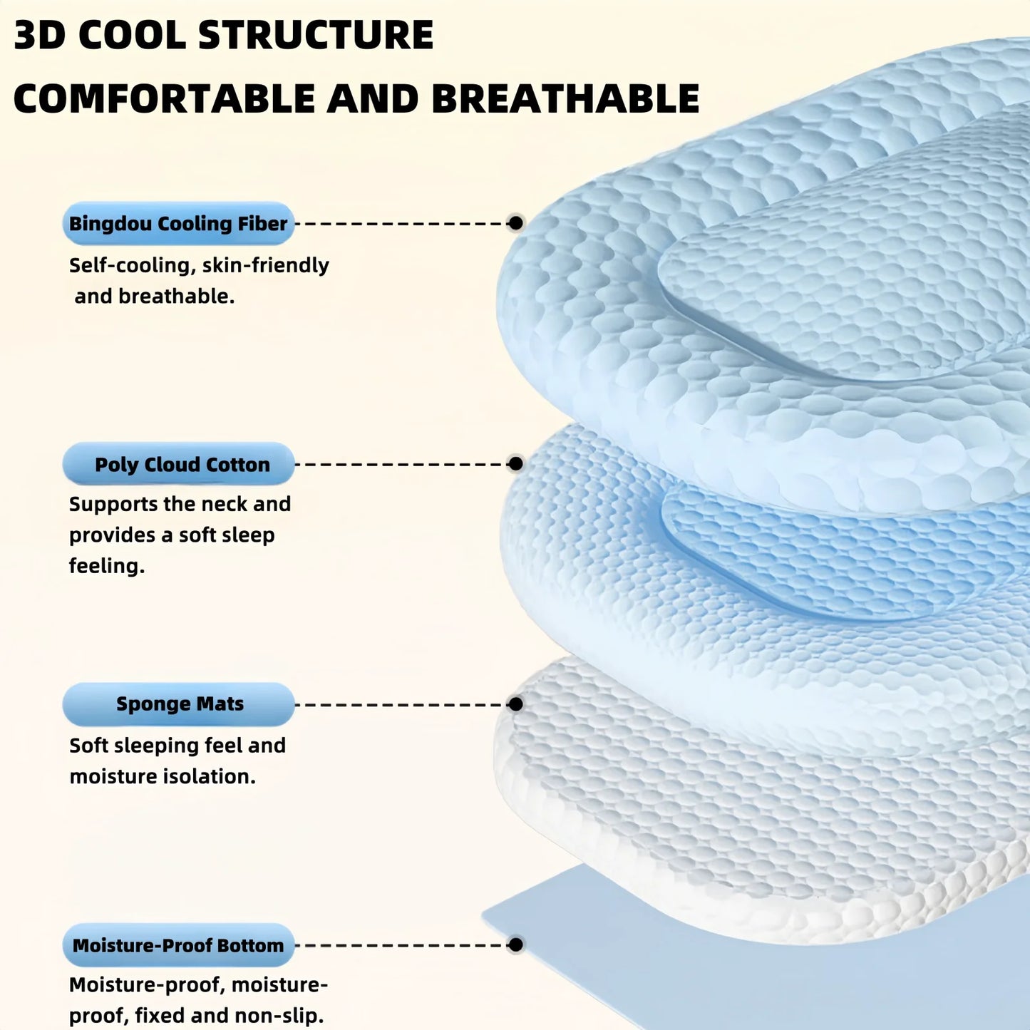 Summer Dog Bed Cat Cushion Puppy Sleep Nest for Small Medium Large Dog Cat Ice Silk Cool Mat Pet Kennel Cooling Bed
