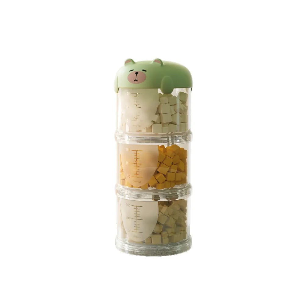 Practical Plastic Multi-Layer Cat Food Box Sealed Moisture-Proof Dog Snacks Storage Box Cute Pet Food Packing Box Outdoor